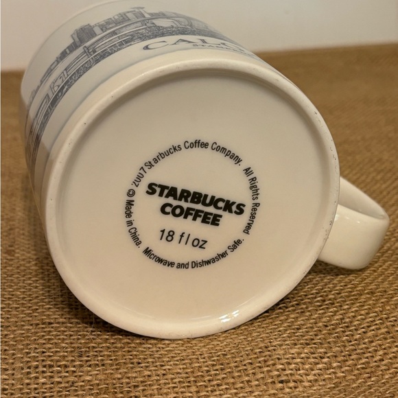 Starbucks | Calgary Architecture Design | Ceramic Travel Large Mug 2007 Canada - Picture 8 of 11